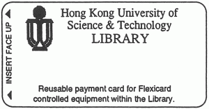 Library Stored Value Copying Card