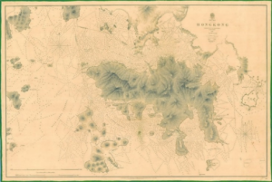 1841 map of Hong Kong by Belcher
