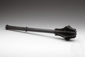 A Photo of an eight-pronged iron mace for combat