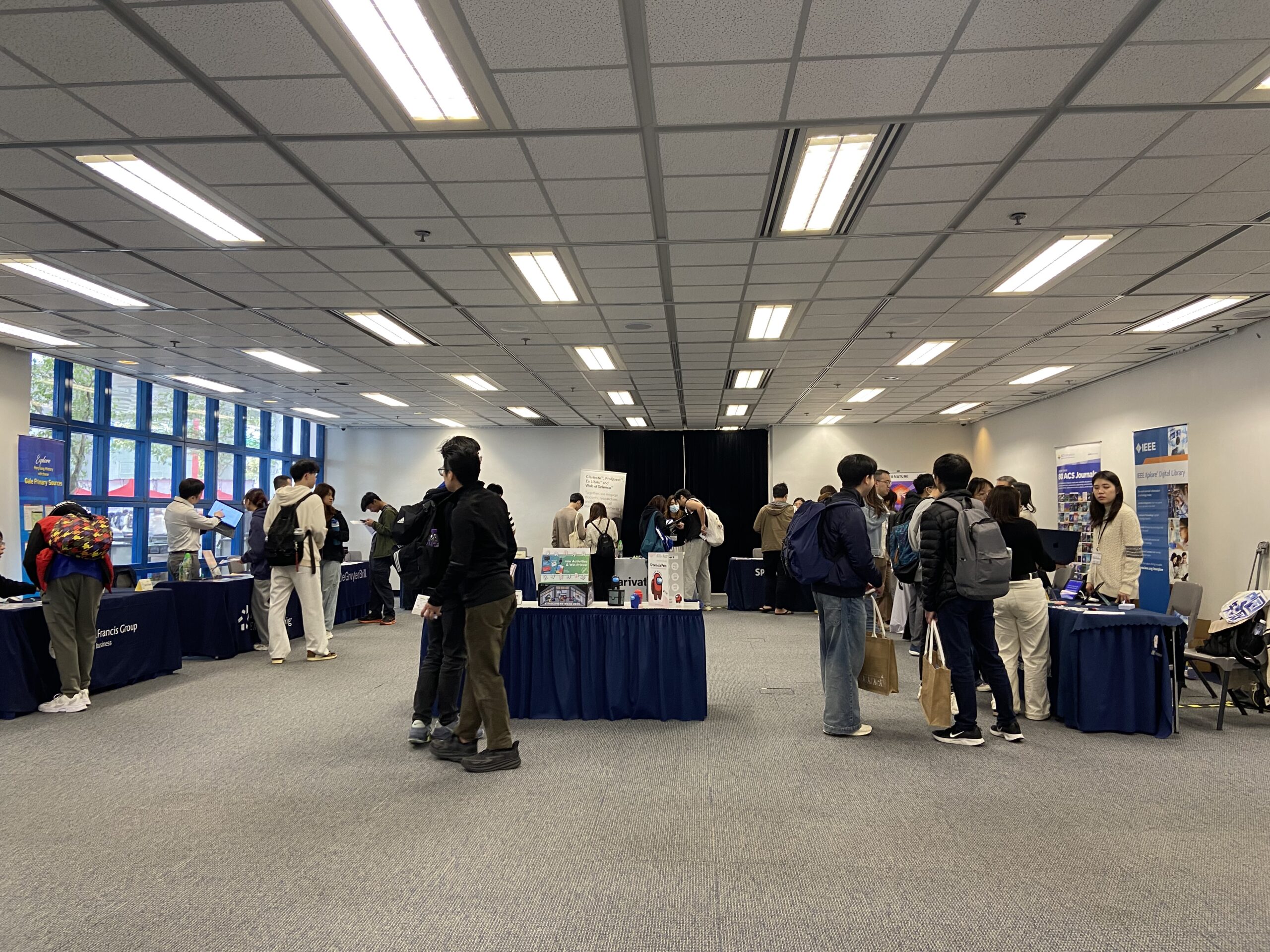 Image showing all booths at the E-Discovery Week 2025