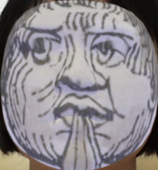 AR face mesh attempt by Helen