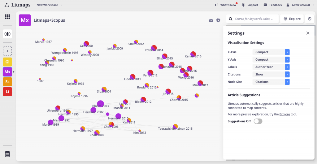 Discover Research Literature Using Visuals: Litmaps