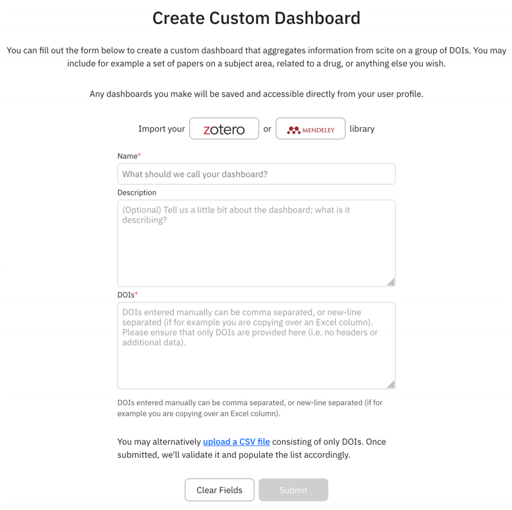 create custom dashboard
