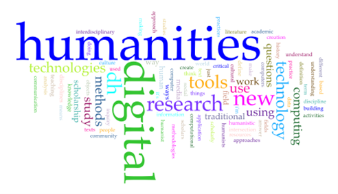 Word cloud of high frequency words in the 791 definitions of DH from “Day of DH” between 2009 and 2014