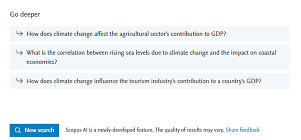 Scopus Ai Go Deeper for related questions