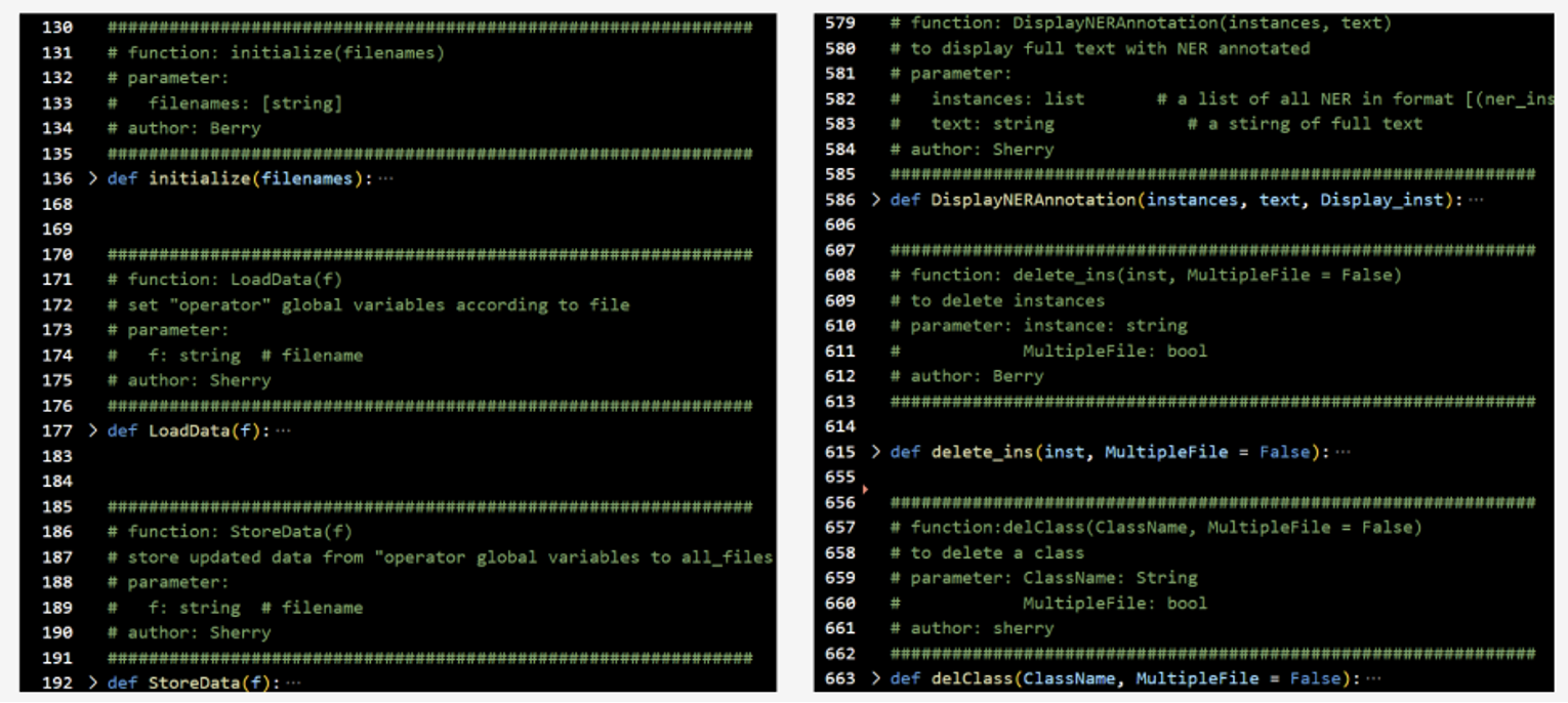 Fig. 5: We learned the significance of defining necessary functions as they enhanced code reusability. Moreover, we realized that implementing functions in the correct order can minimize duplication and overlapping tasks. Meanwhile, allowing for flexibility in future improvements or modifications should also be considered when designing a function