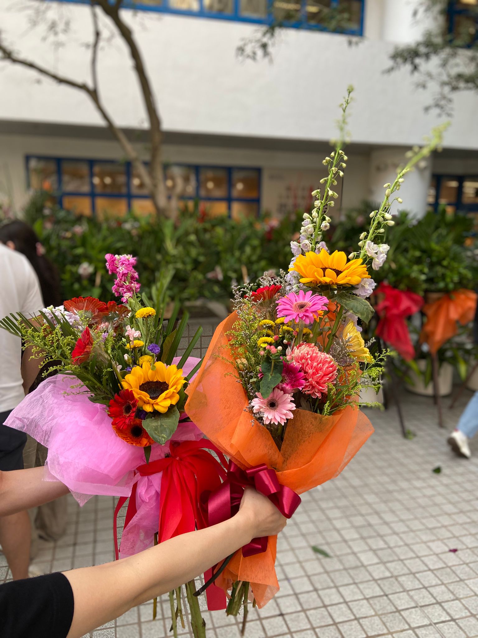 Flowers taken by students