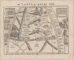 Map of Asia VIII: Scythia beyond the Imaus (1540)