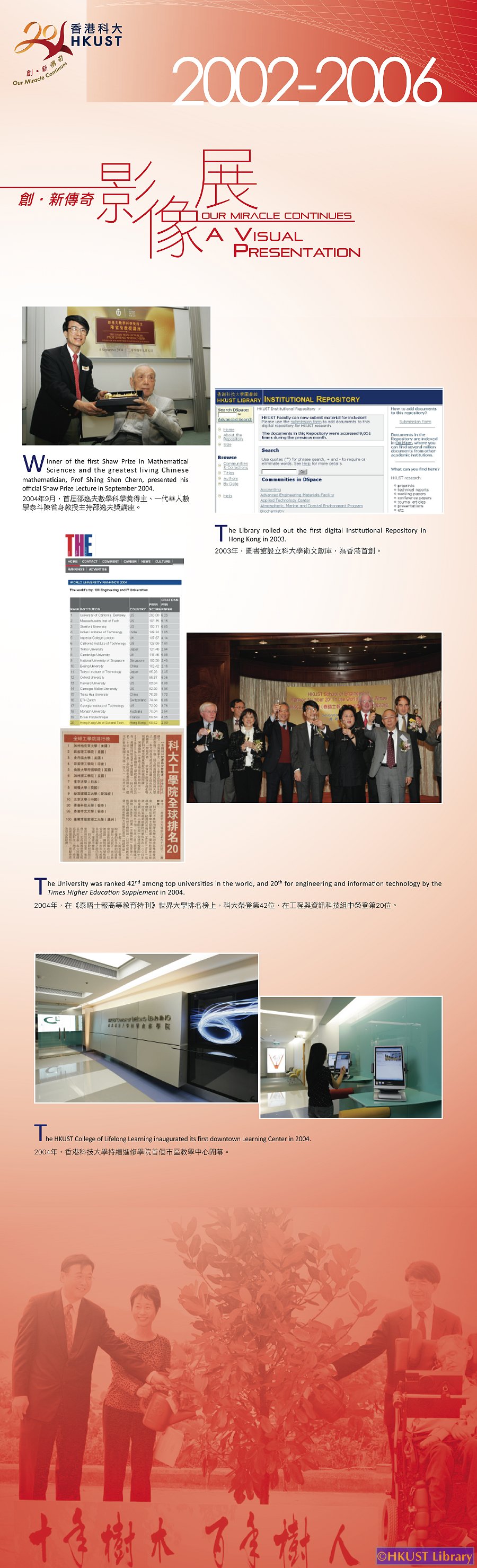 Our Miracle Continues — A Visual Presentation: Exhibition Panels