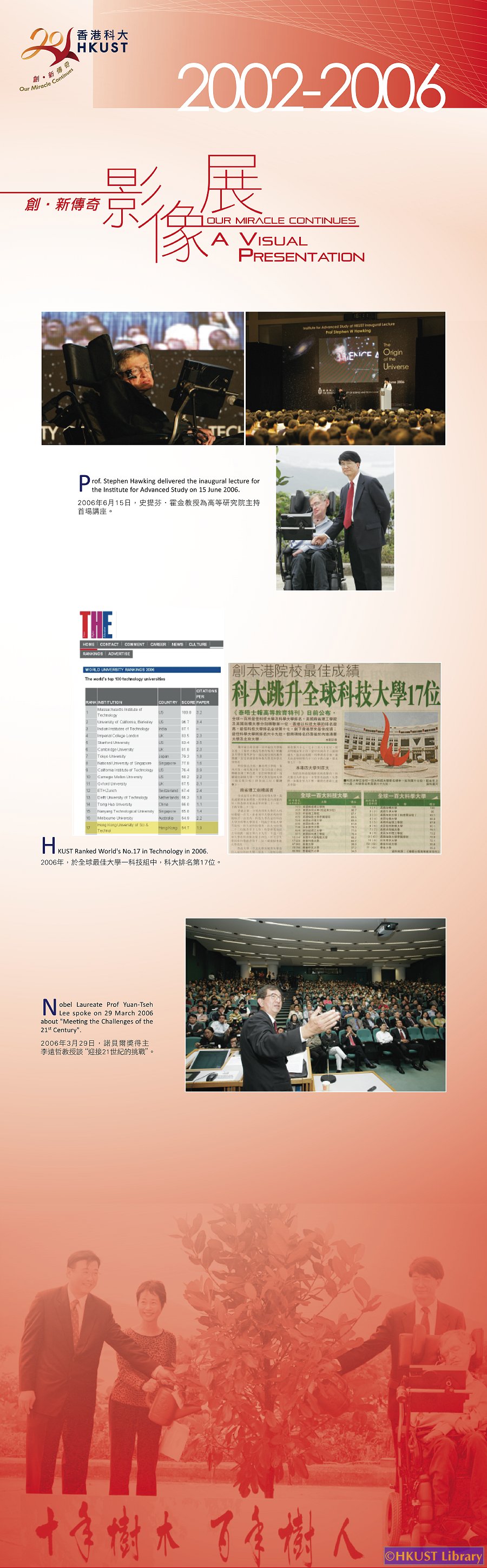 Our Miracle Continues — A Visual Presentation: Exhibition Panels