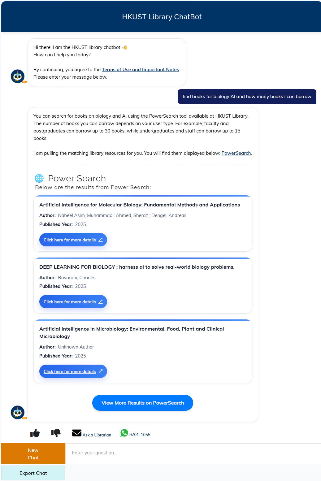 Library AI Chatbot V2
