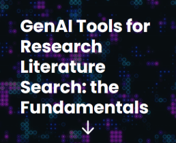 GenAI Tools for Research Literature Search