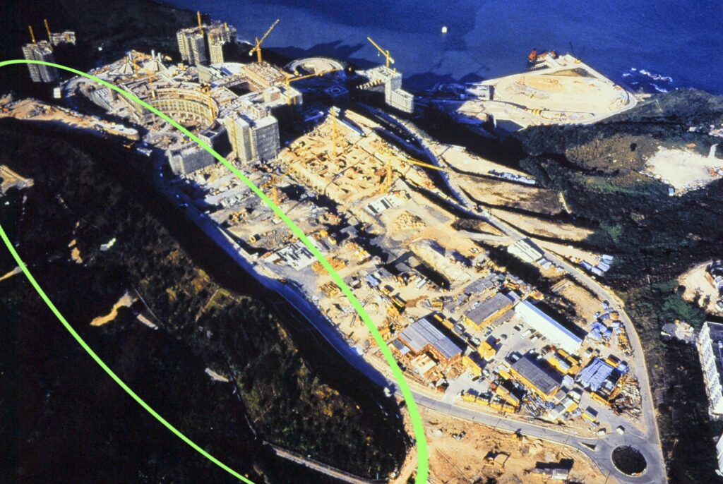 Aerial photo of Fung Shui Ridge