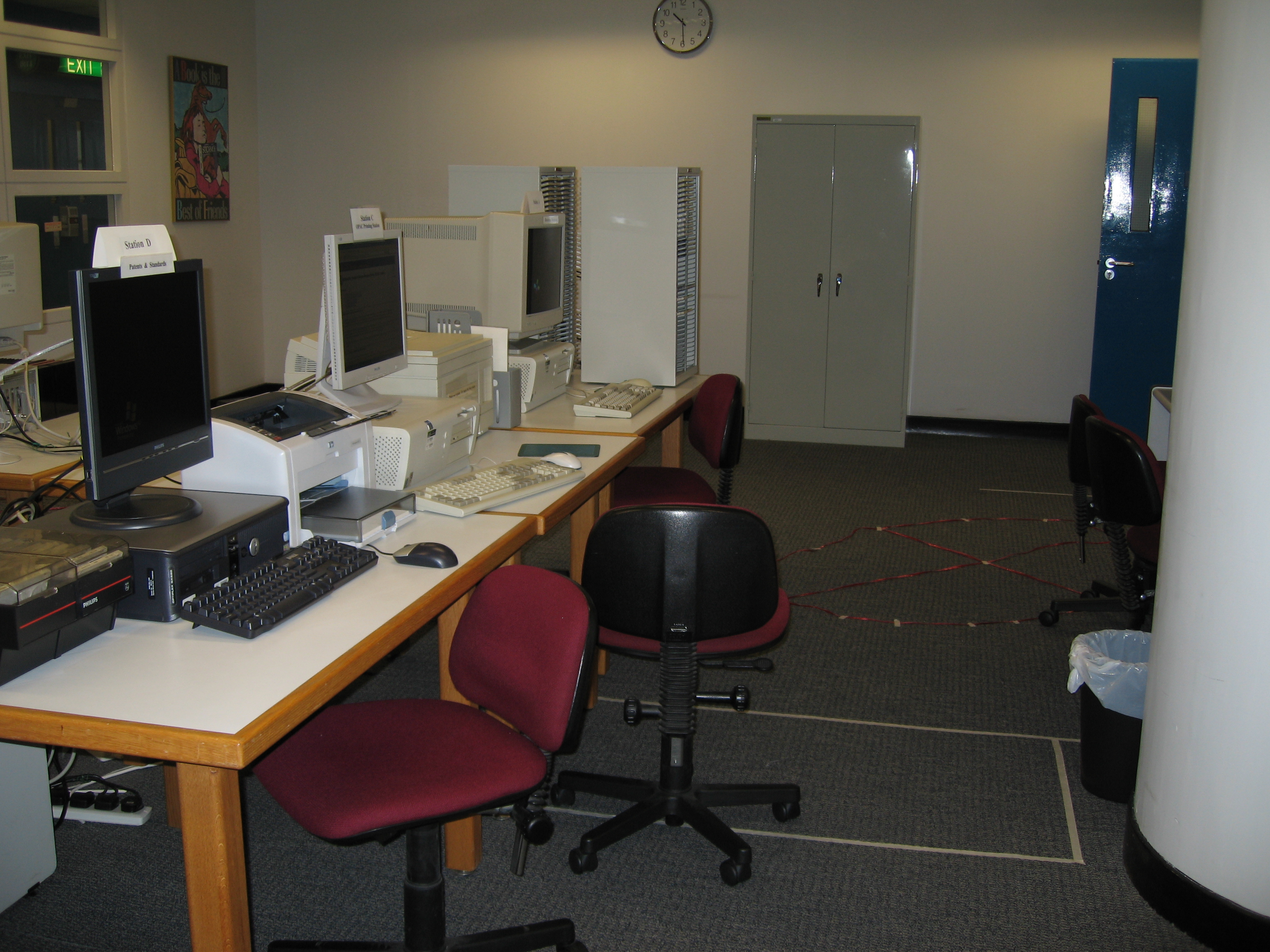 1990s Library Database Room