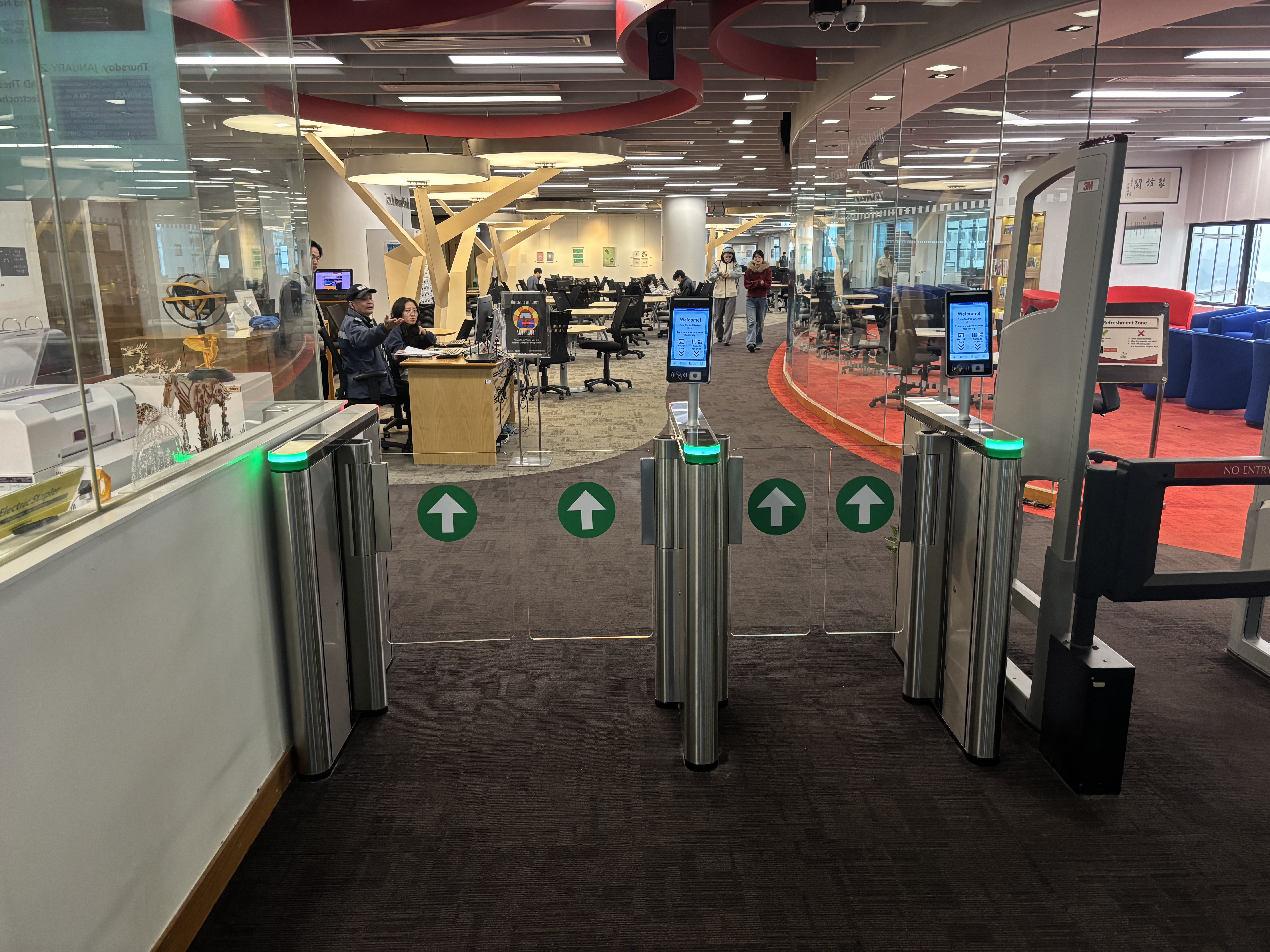 New Entry Gates for the 24/7 Learning Commons