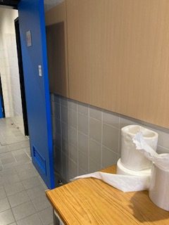 Photo inside a restroom in HKUST Library