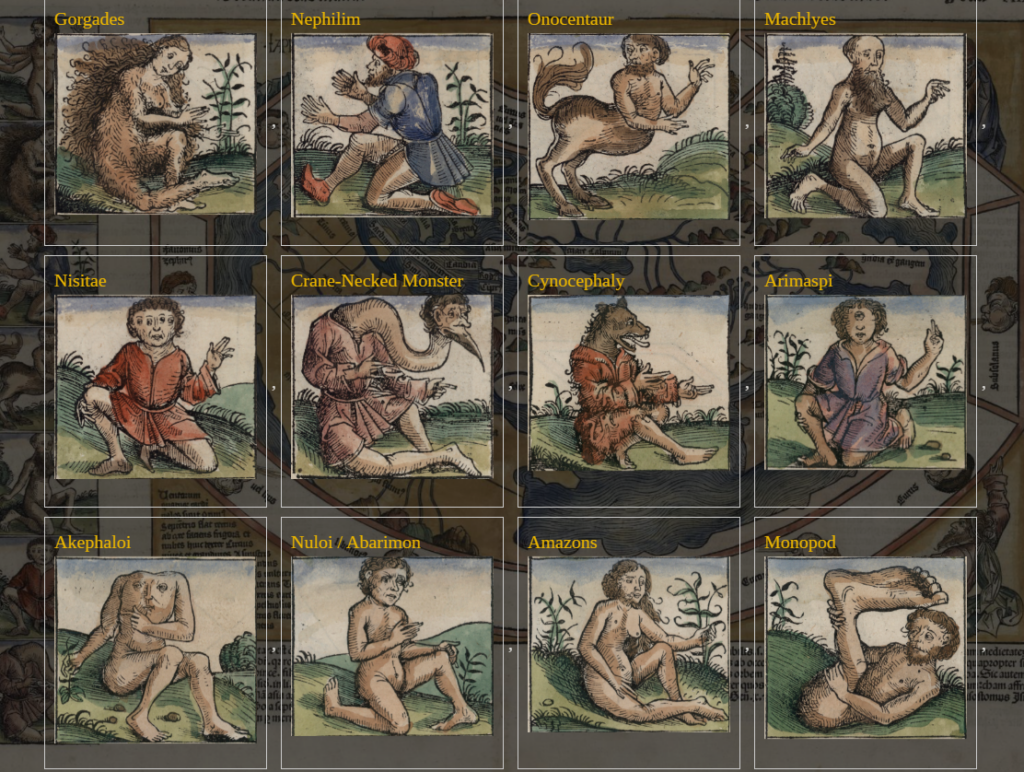 Image of some of the 21 monsters