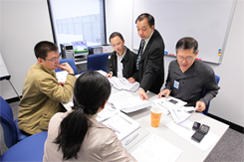 Founder and CEO of 759 Store Mr Lam Wai Chun shared with undergraduate students