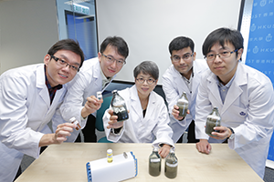 Prof Irene Lo (middle) and the research team