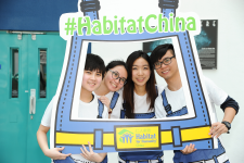 Students in the “Habitat China Program”