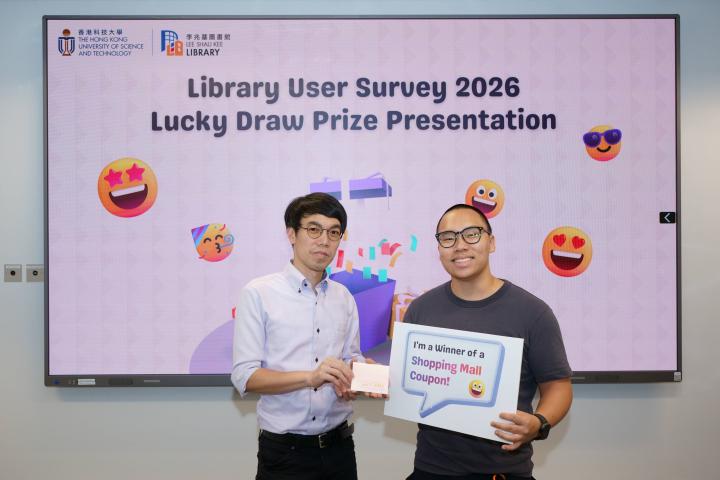 Prize winner for HKD 500 Shopping Mall Gift Card
