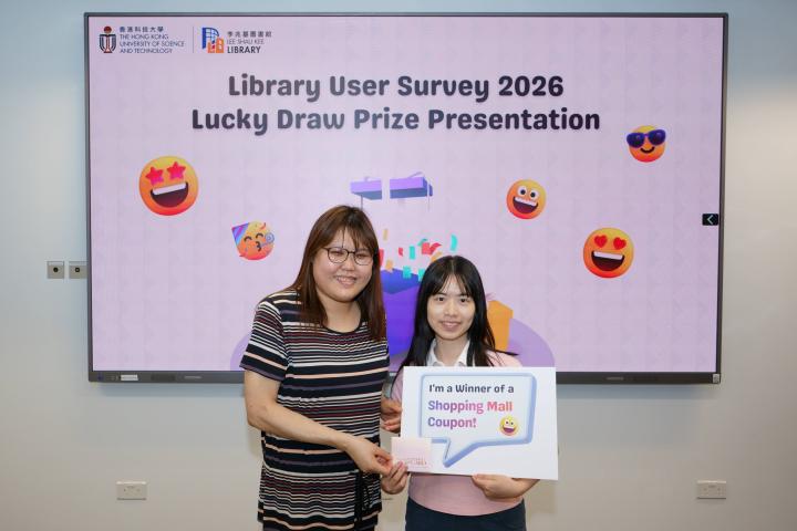 Prize winner for HKD 500 Shopping Mall Gift Card