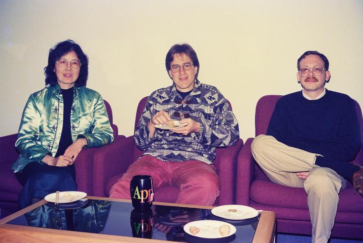 Ed with his colleagues in the 1990s