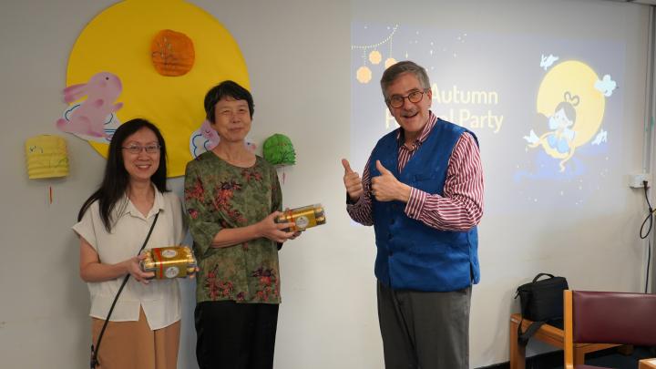 Ed with colleagues in recent years.