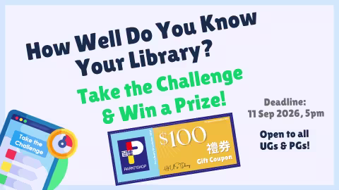 Banner of library challenge quiz