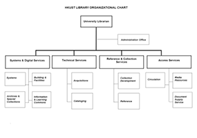 library organization chart as of 2012