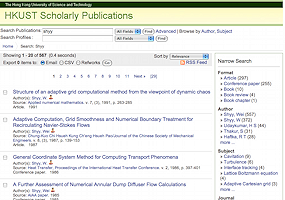 screen shot of scholarly publications database (SPD)