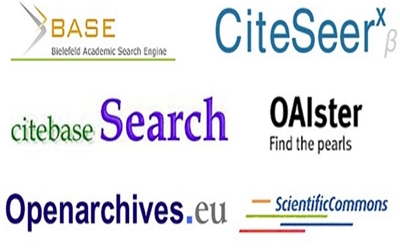mash-up of institutional repository and open archive logos