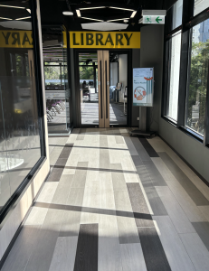 Photo of LG5 Library entrance and corridor