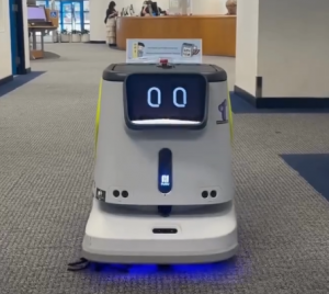 Photo of Dustin, the cleaning robot