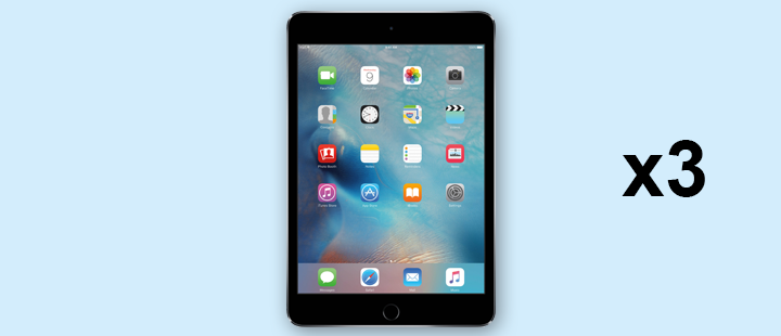 iPad Mini (128GB) Wi-Fi x 3